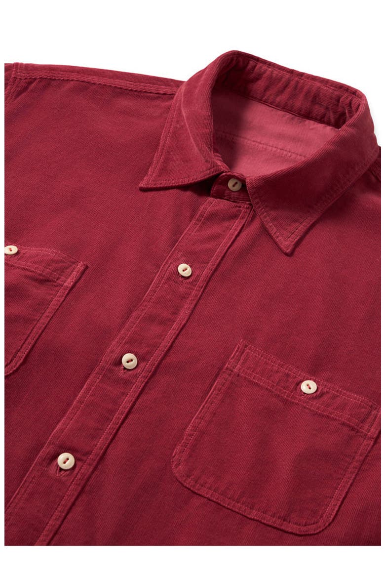 Work Corduroy Shirt, Alternate, color, PINK