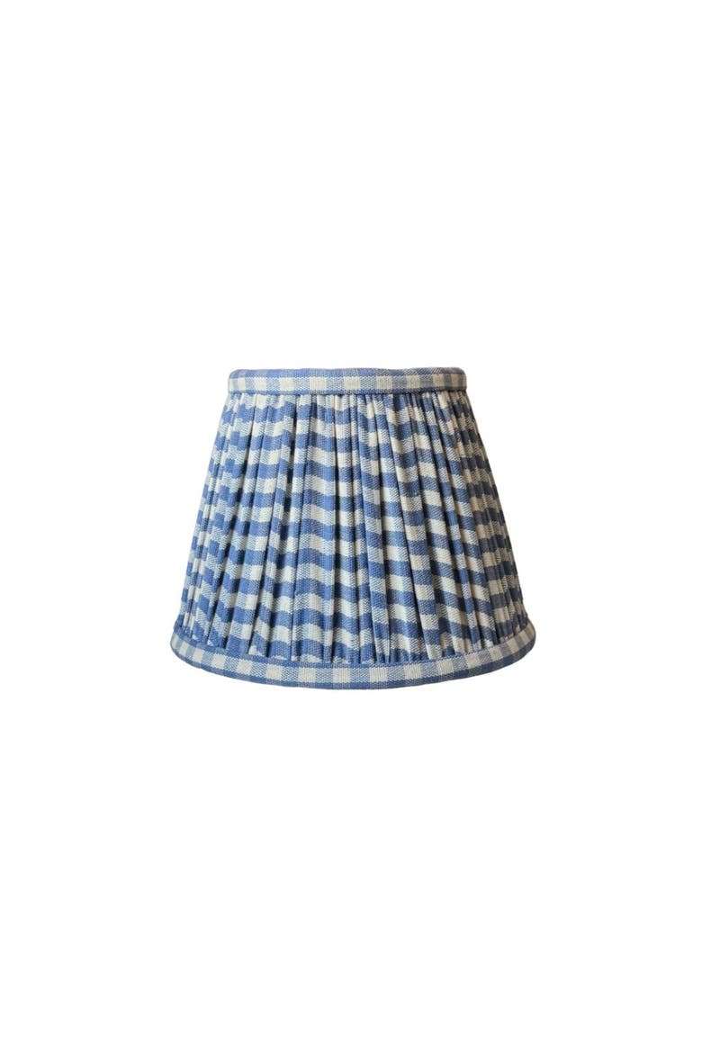 Gingham Empire Shade, Main, color, Chambray