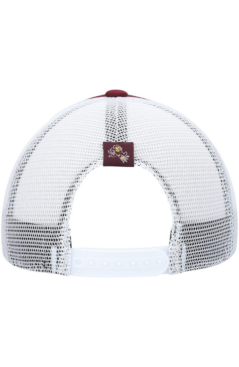 adidas Men's adidas Maroon/White Arizona State Sun Devils Wave Foam Trucker Snapback Hat, Alternate, color, Maroon