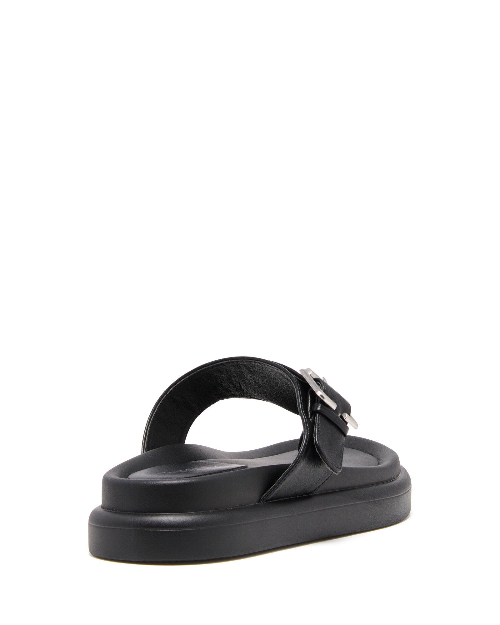 Palloma Open Round Toe Sandal, Alternate, color, BLACK SMOOTH PU