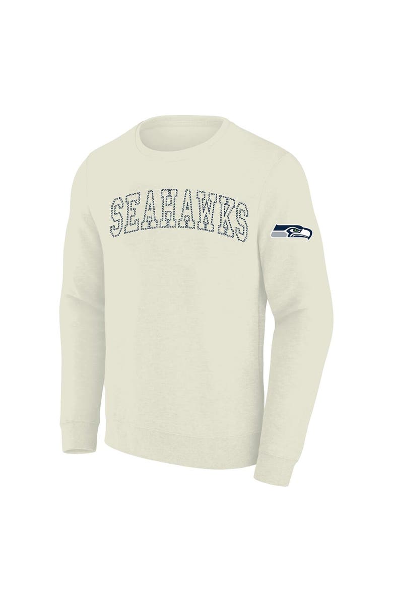 PROFILE Men's Profile Cream Seattle Seahawks Big & Tall Fleece Sweatshirt, Alternate, color, Cream