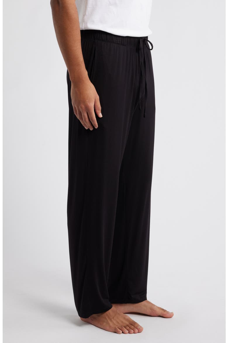 Moonlight Eco Stretch Modal Pajama Pants, Alternate, color, BLACK
