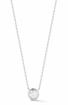 GLAZE JEWELRY Bezel Set Cubic Zirconia Pendant Necklace
