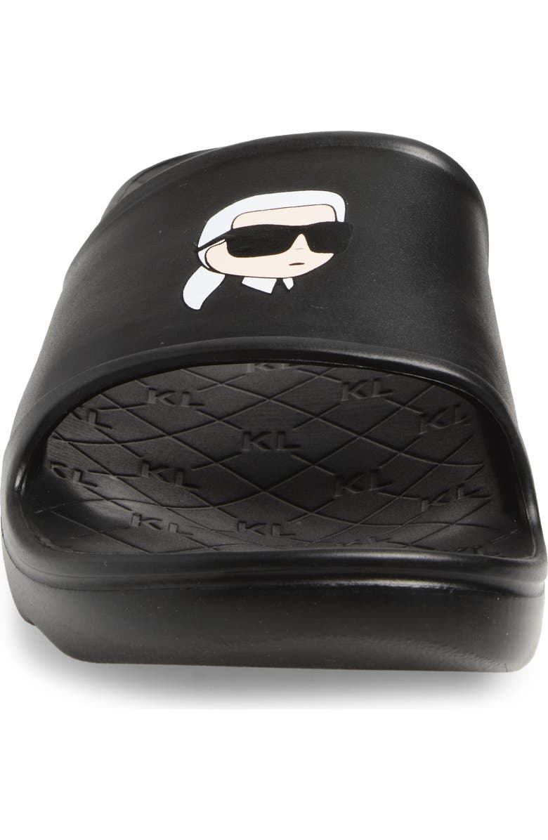 KARL LAGERFELD PARIS Sacha Slide Sandal, Alternate, color, Black