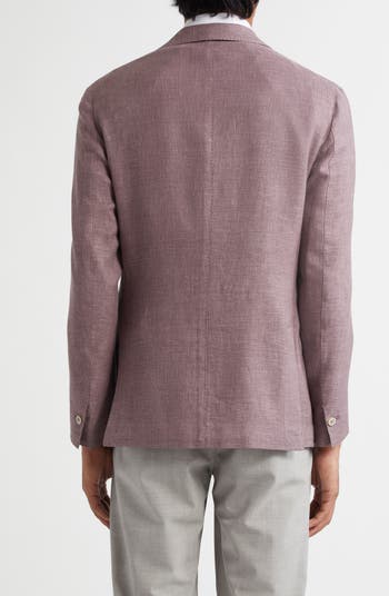 Unstructured Linen & Wool Blend Sport Coat