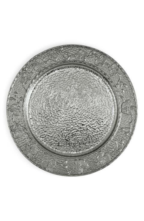 Black Orchid Charger Plate