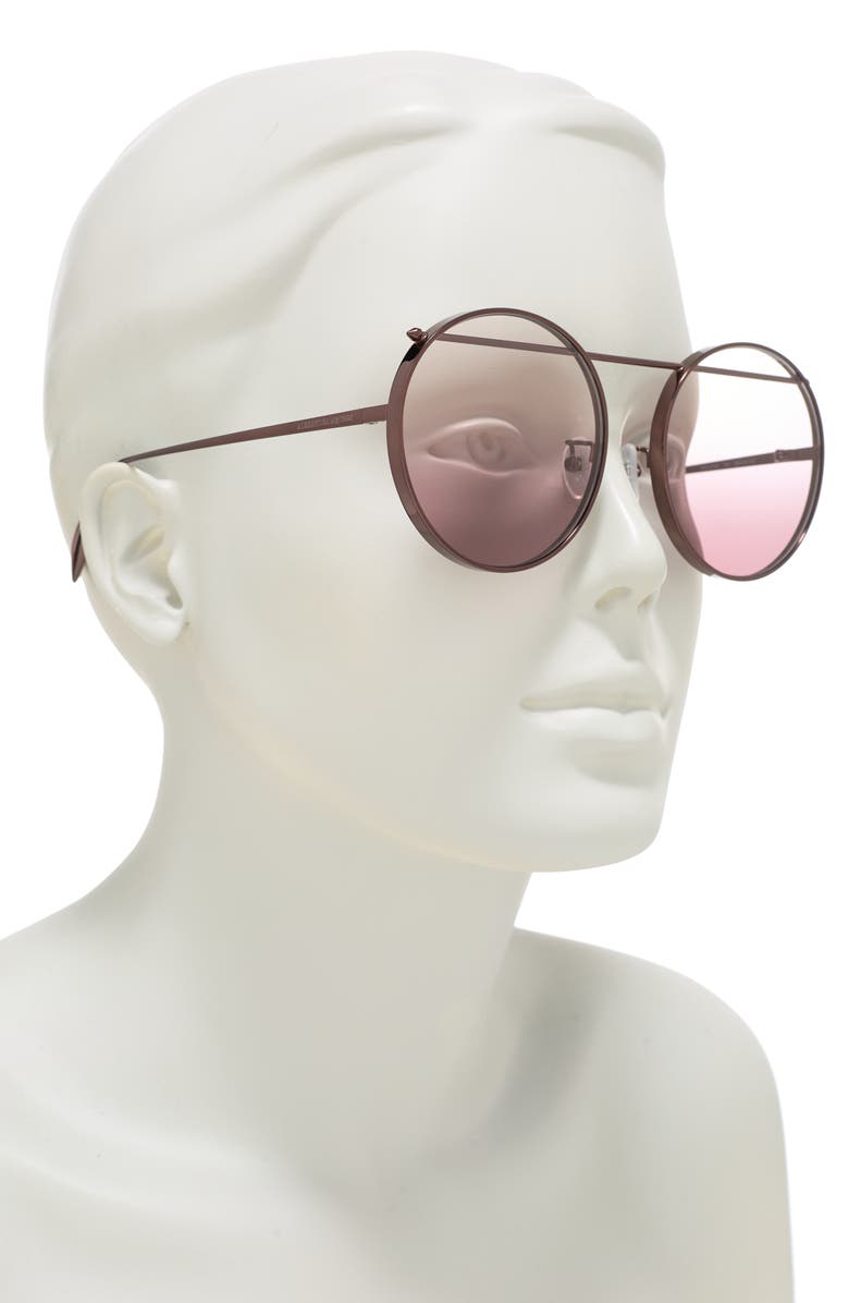 McQueen Alexander McQueen 60mm Round Sunglasses, Alternate, color,