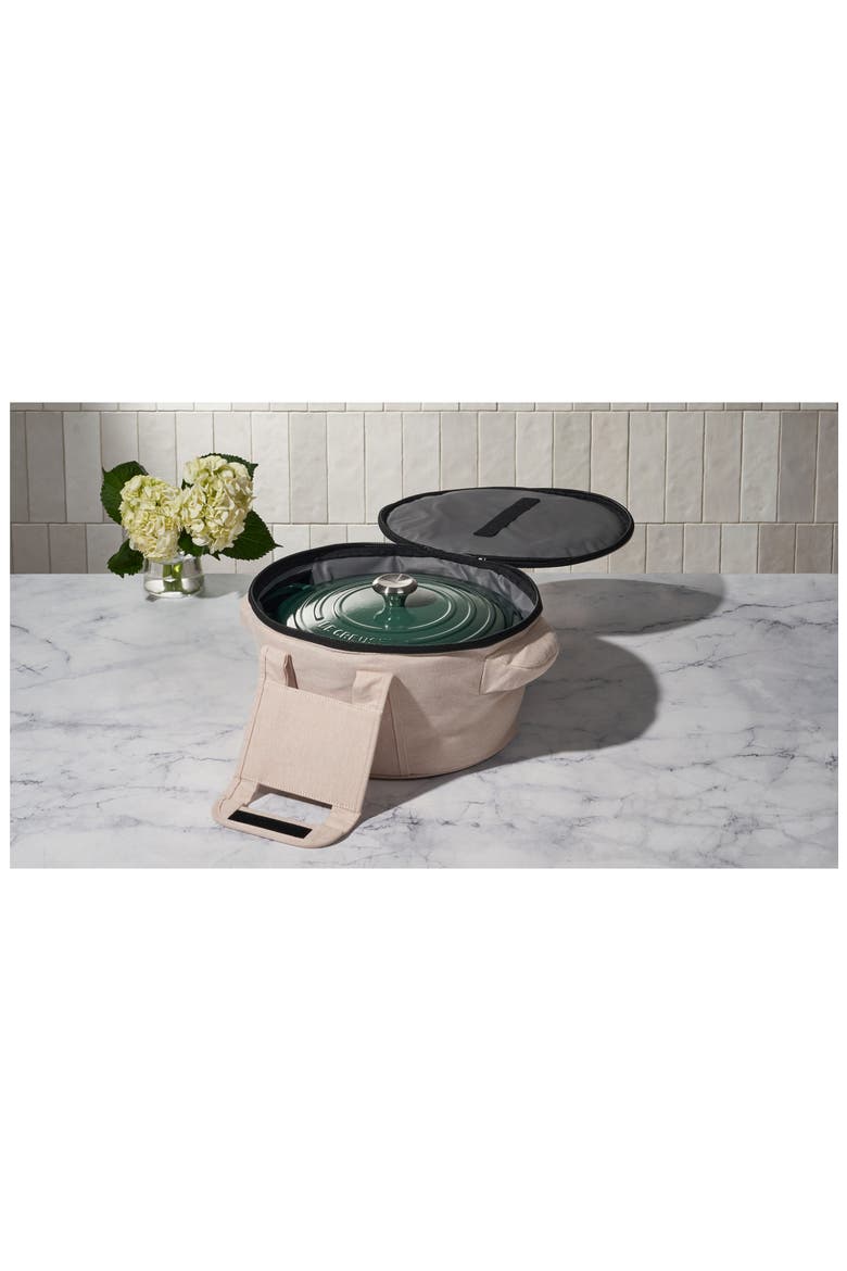 Round Dutch Oven Tote, Alternate, color, NOIR