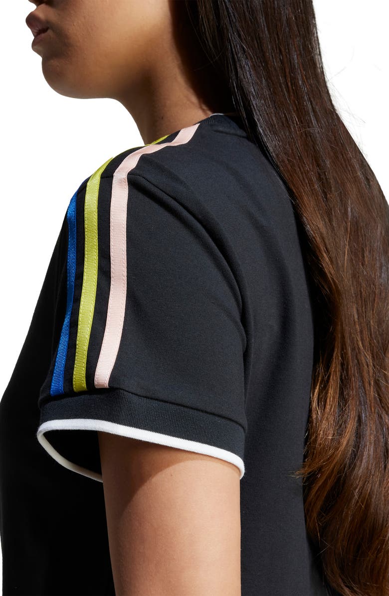 adidas Originals 3-Stripes Cotton Graphic T-Shirt, Alternate, color, Black