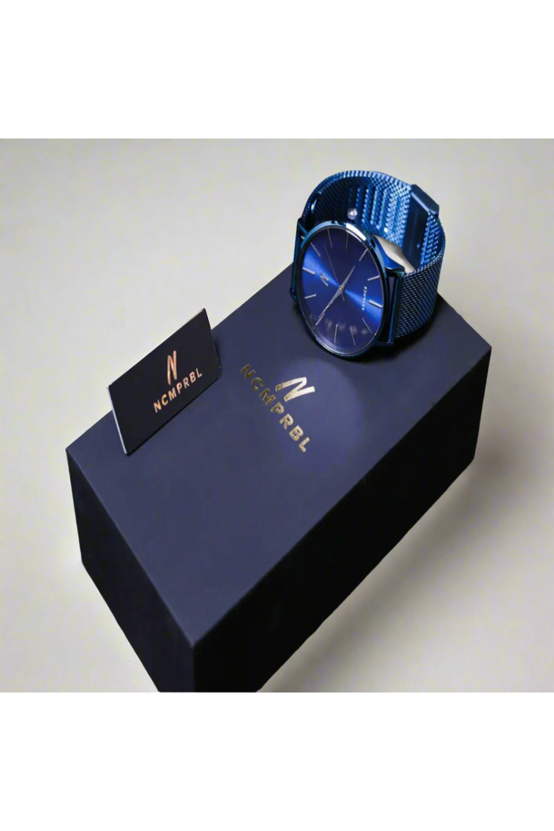Advance Midnight Blue Mesh Bracelet Watch, 36MM, Alternate, color, Midnight Blue