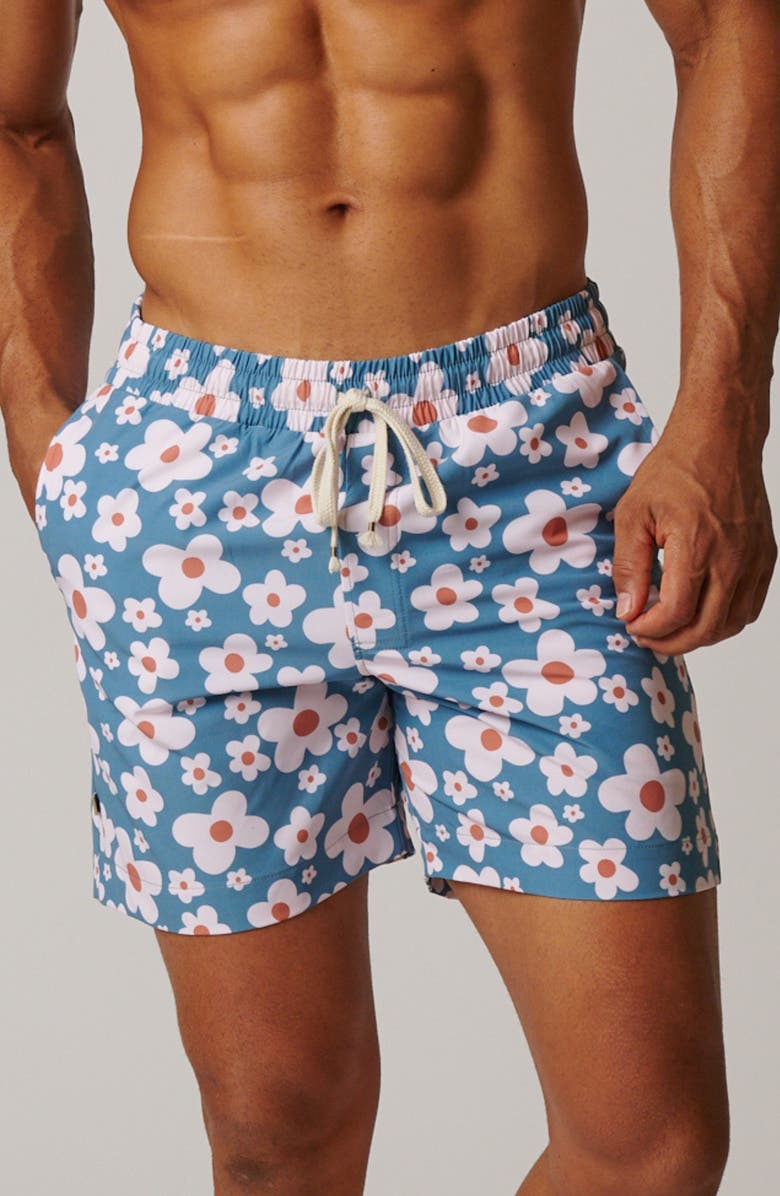 LEISURE LAB Camomile Swim Trunk, Alternate, color, Tidepool