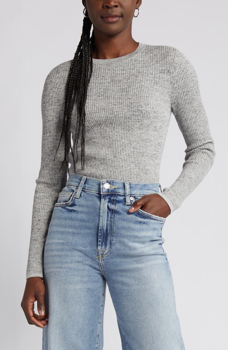 Treasure & Bond Crewneck Rib Sweater, Alternate, color,