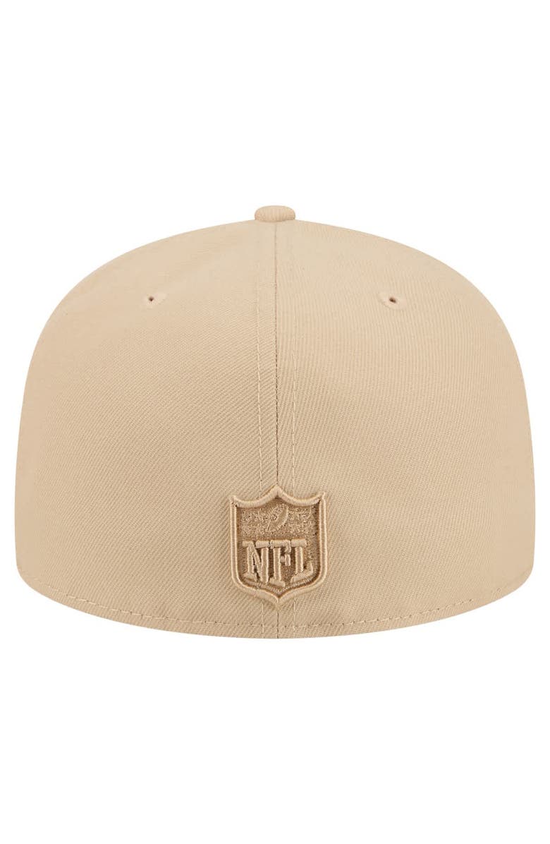 New Era Men
s New Era  Light Beige Detroit Lions Color Pack A-Frame 59FIFTY Fitted Hat, Alternate, color, Light Beige
