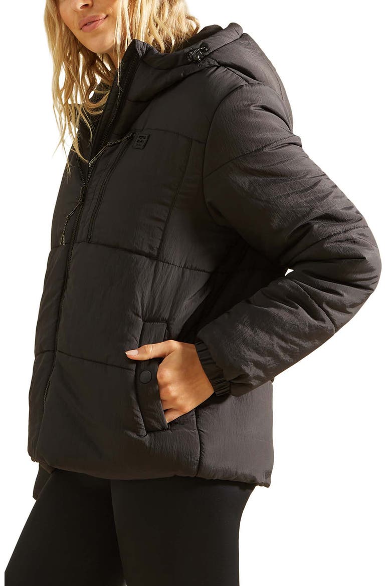 Transport Waterproof Puffer Jacket, Alternate, color, BLACK