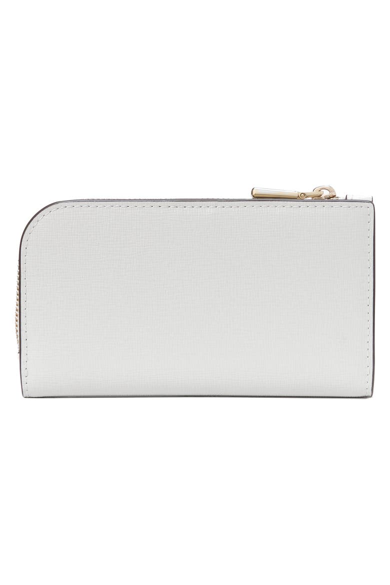 small devin saffiano leather bifold wallet, Alternate, color, STONE PATH