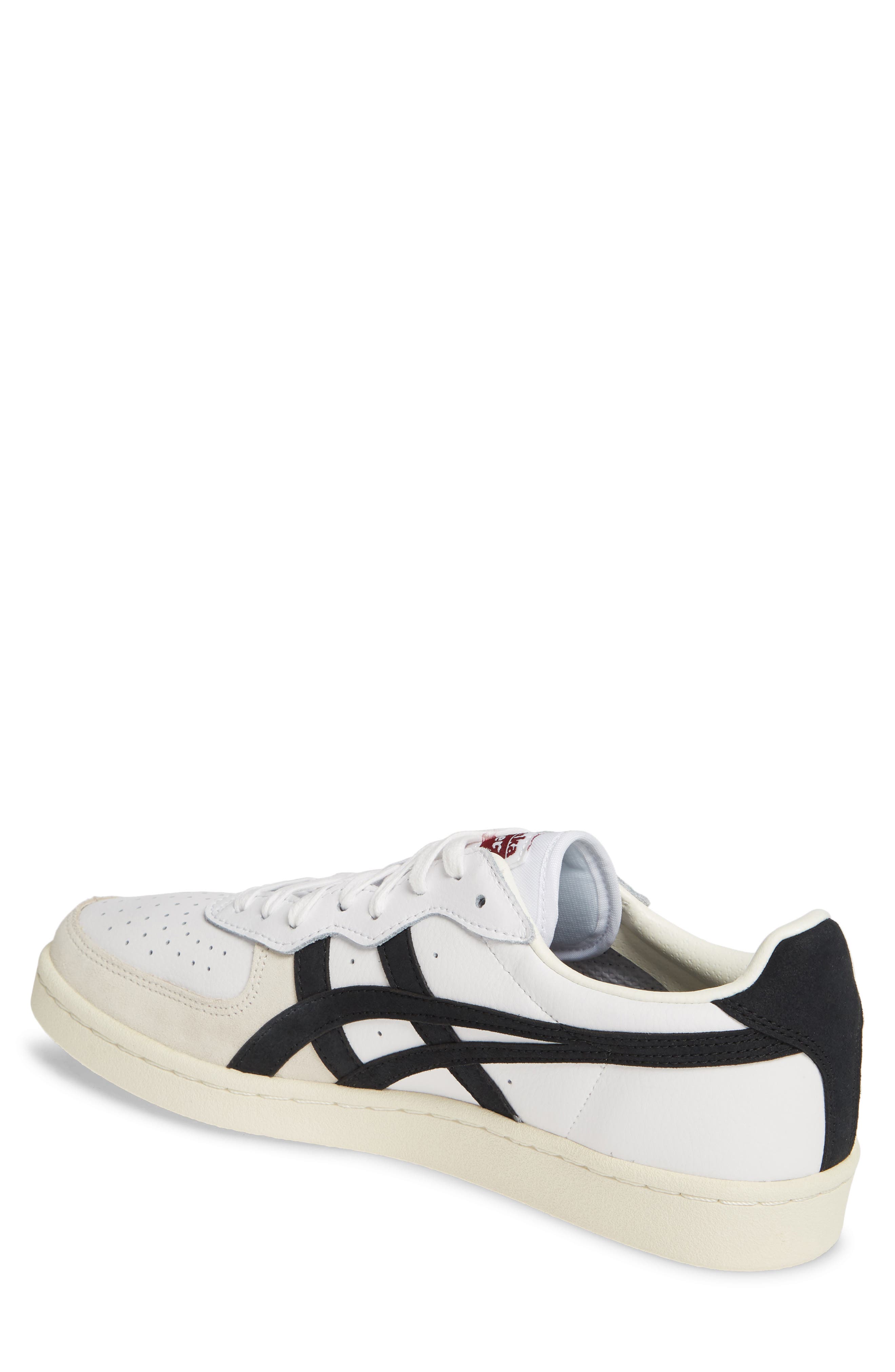 Sneaker, Alternate, color, WHITE/ BLACK LEATHER