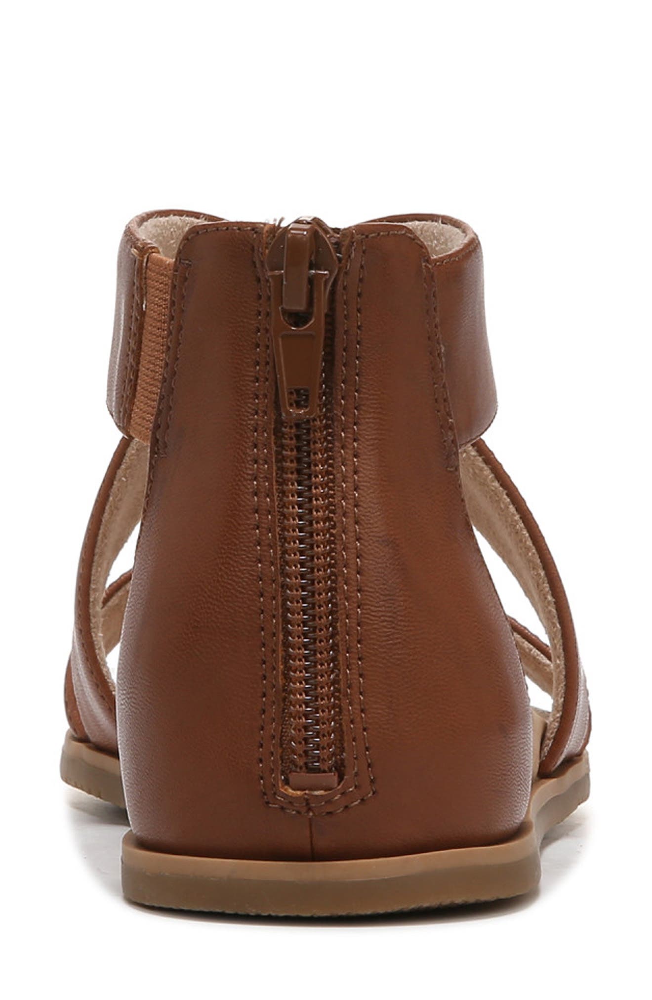 Cindi Strappy Sandal, Alternate, color, TOFFEE BROWN SMOOTH SYNTHETIC