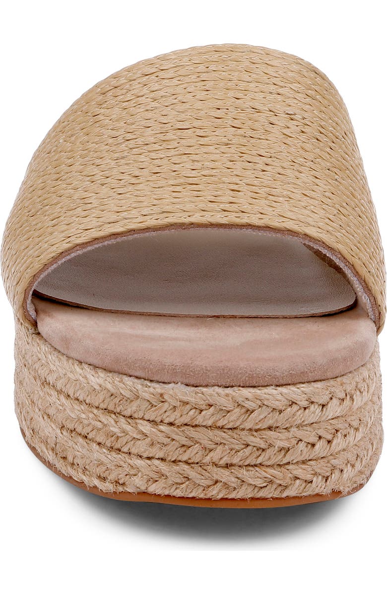 L'AGENCE Ramani II Espadrille Platform Wedge Slide Sandal, Alternate, color, Natu Rafi