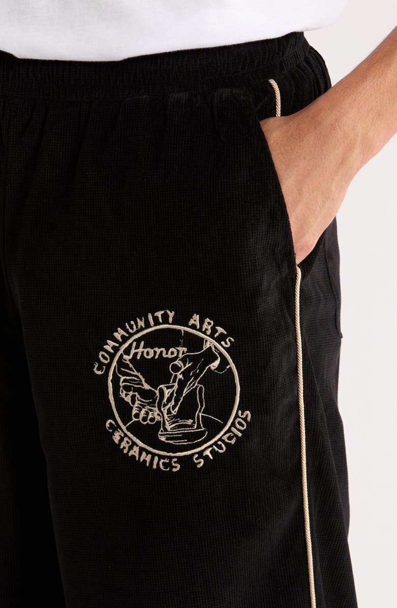 HONOR THE GIFT Piped Track Pants, Alternate, color, Black