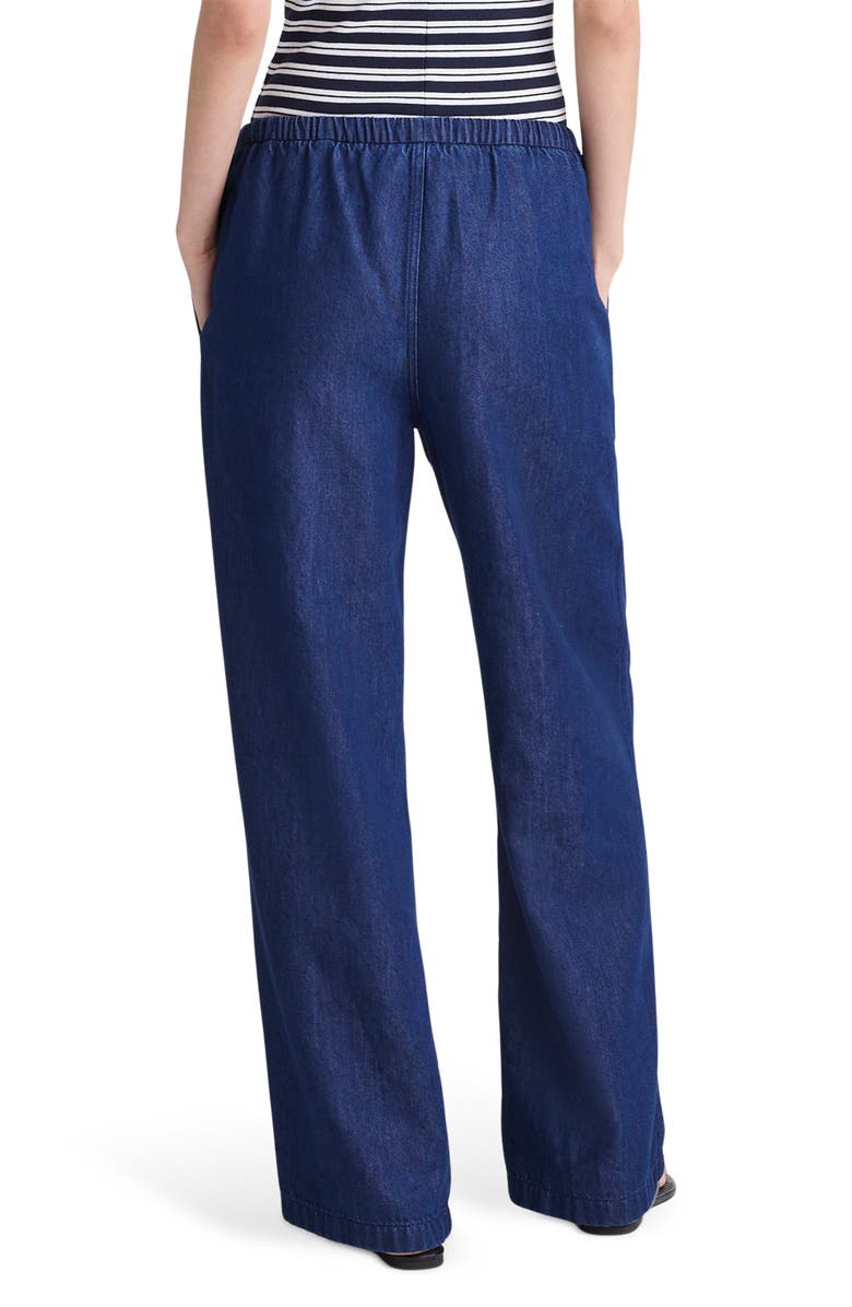 Madewell Airy Denim Pull-On Pants, Alternate, color, Nostalgic Blue