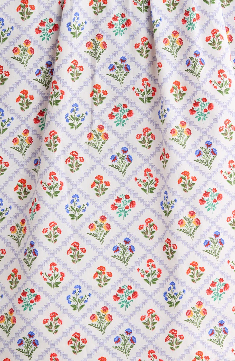 SUGARLIPS Lara Floral Eviel Ruffle Top, Alternate, color, White Multi