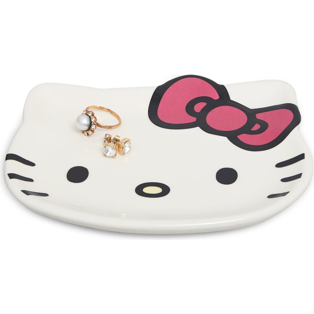 Hello Kitty Ceramic Trinket Tray And Ring Dish In White