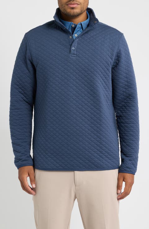 Cory Quilted Snap Placket Pullover