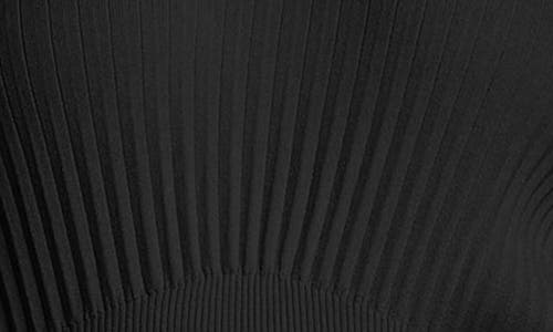 Ming Wang Ruffle Rib Midi Dress
