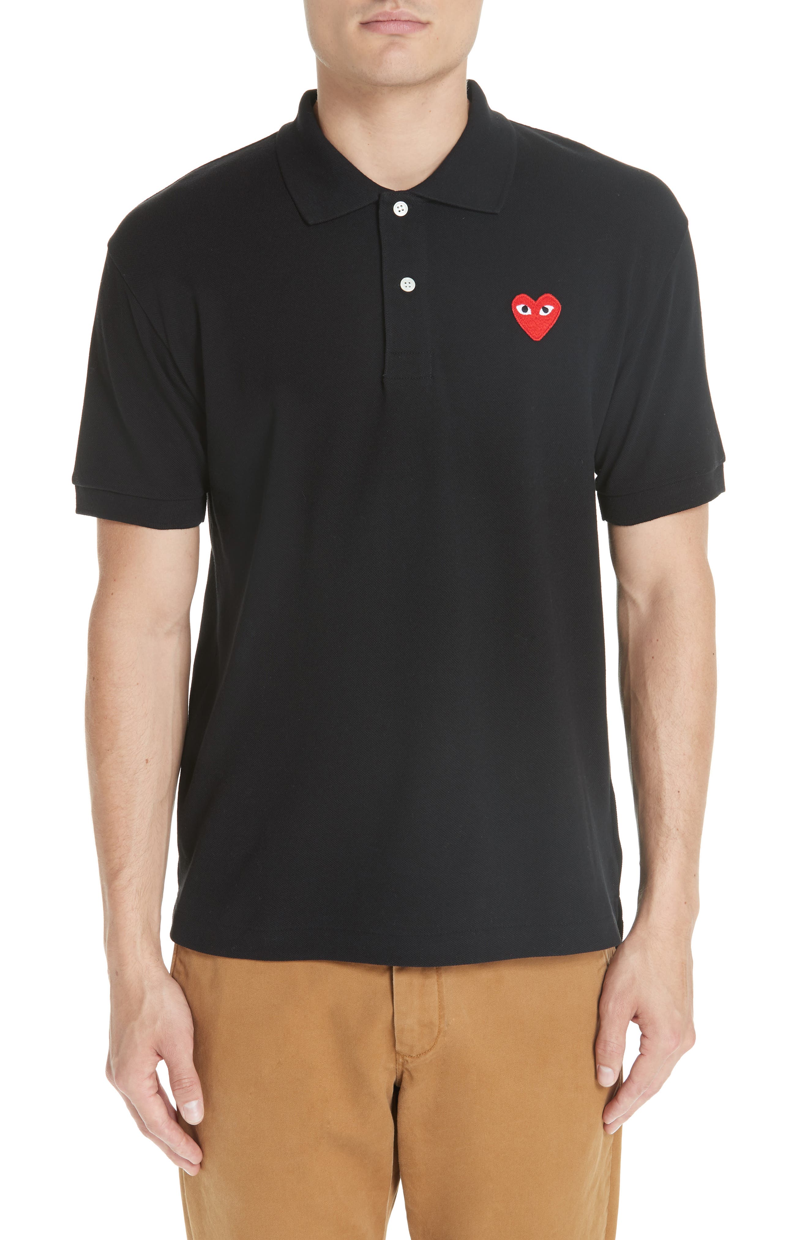 Heart Logo Slim Fit Polo (Men) | Nordstrom