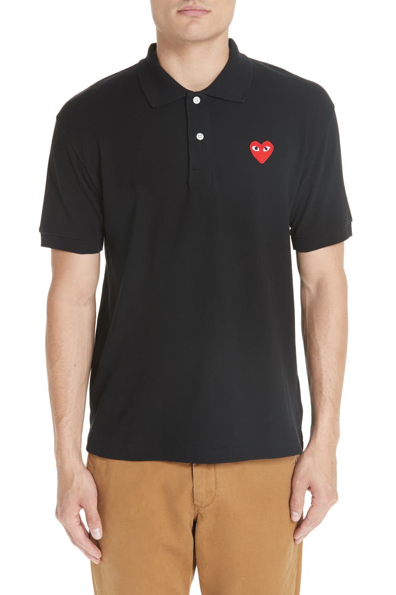 Heart Logo Slim Fit Polo (Men) | Nordstrom