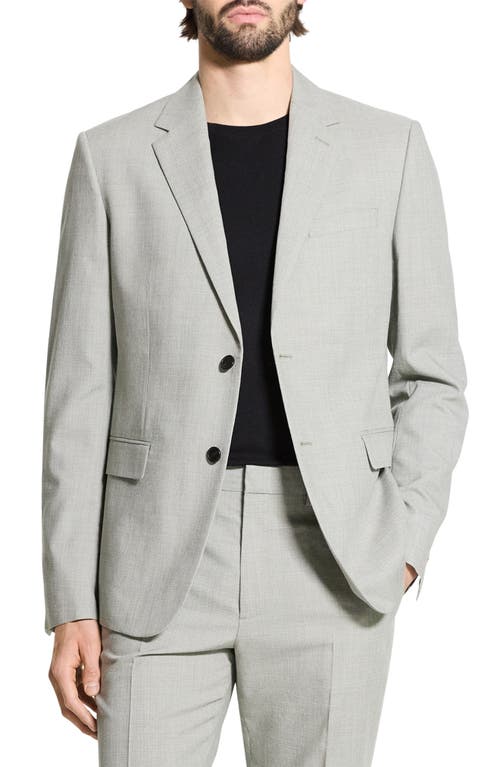 Theory Chambers Melange Solid Slim Fit Suit Jacket In Greenstone