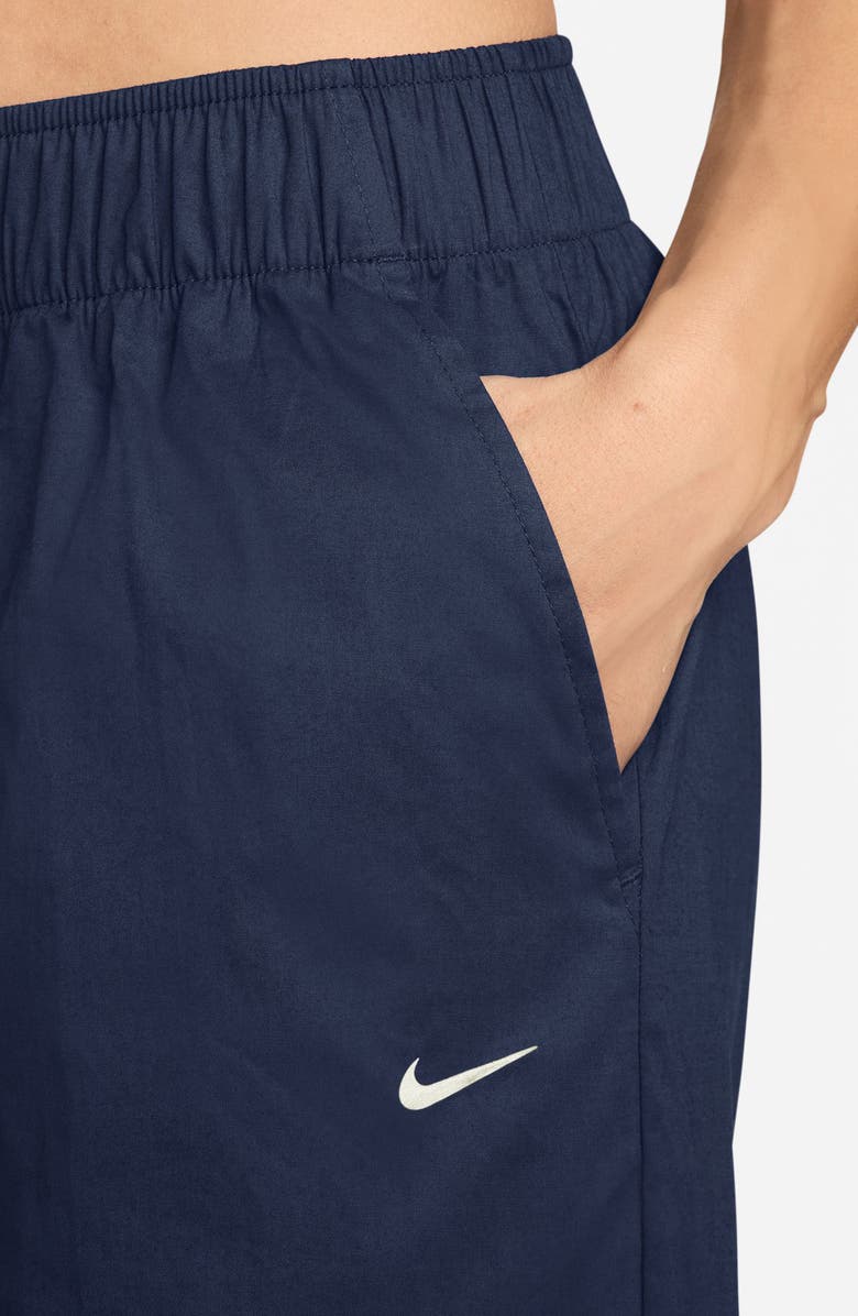 Nike Sportswear Chill High Waist Poplin Pants, Alternate, color, Midnight Navy/ Sail