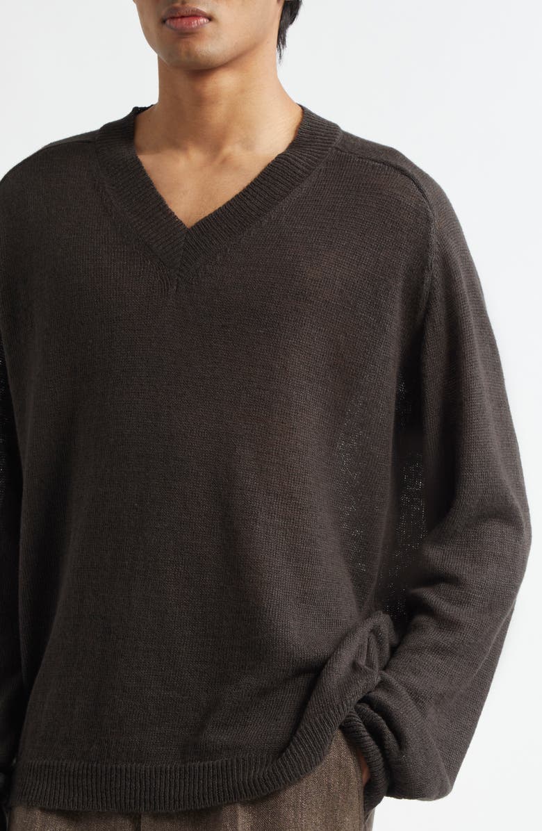 OUR LEGACY Rue V-Neck Sweater, Alternate, color, 