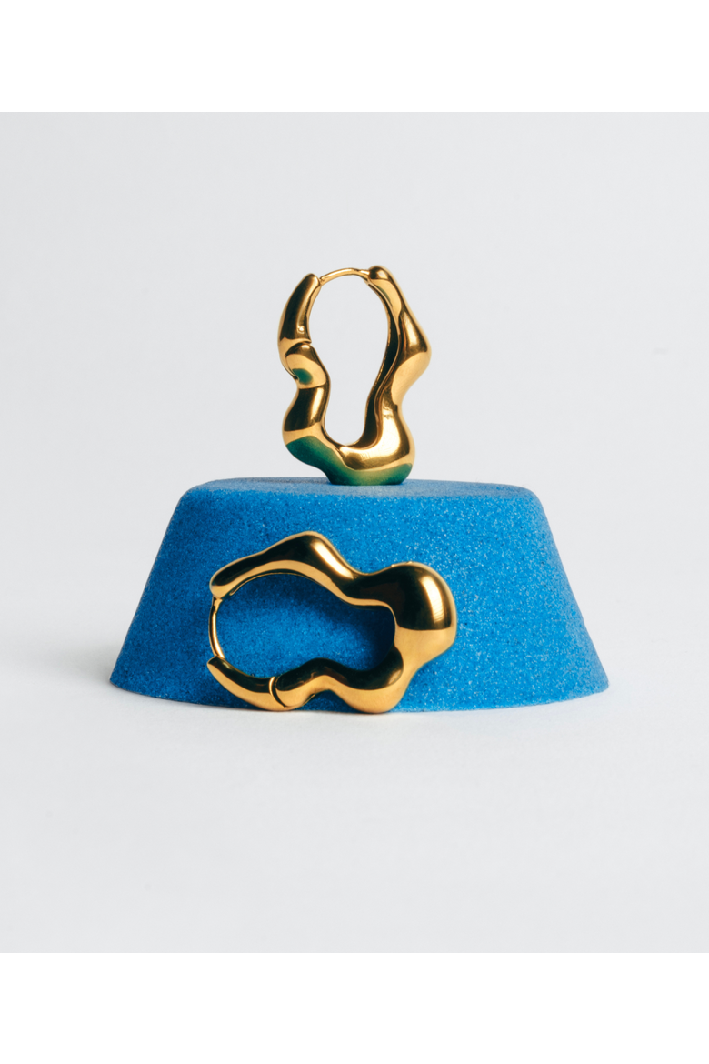 Dazzling Oval Earrings, Alternate, color, Gold