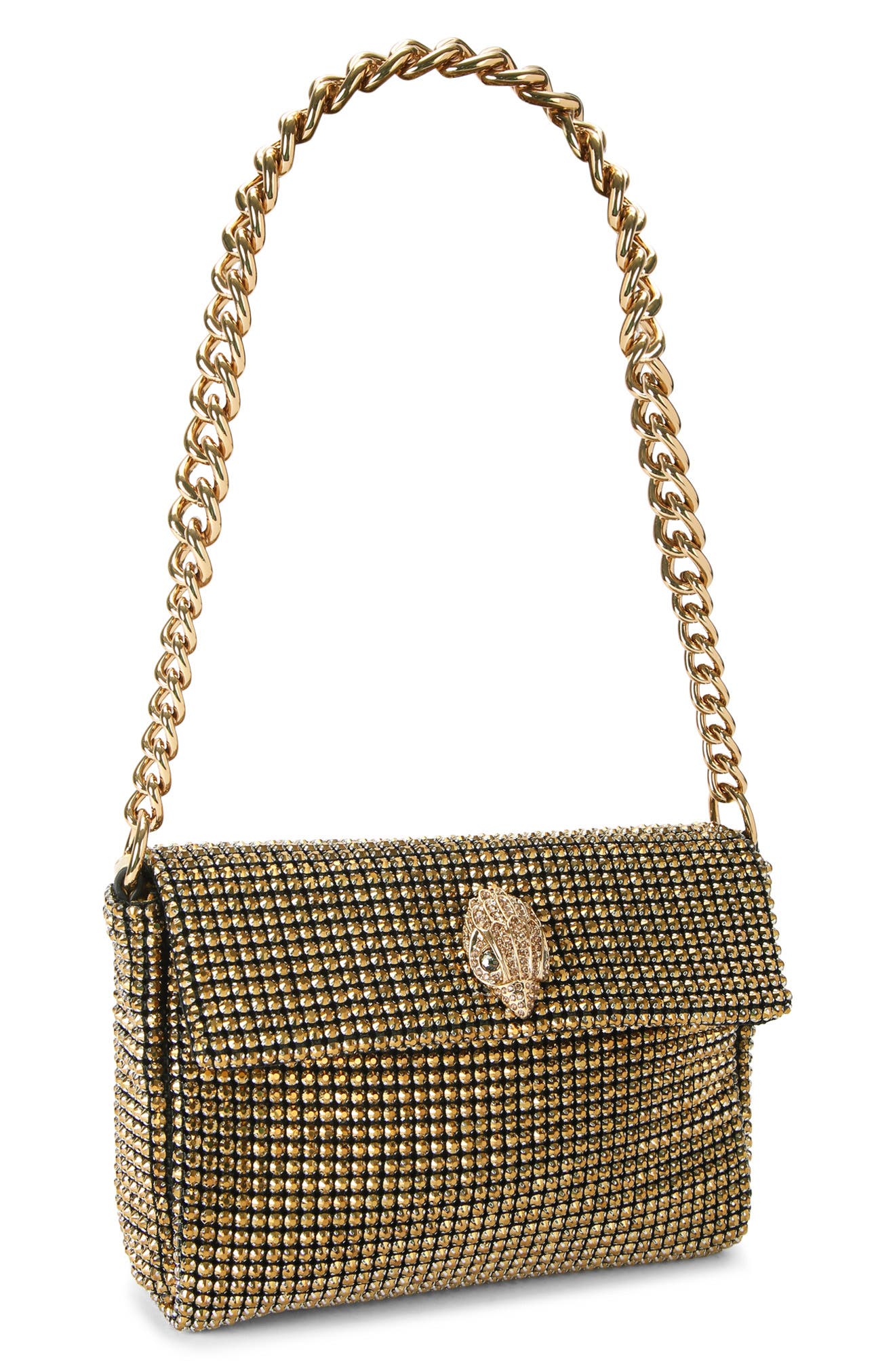 Kurt Geiger London Small Party Shoulder Bag, Alternate, color, Gold