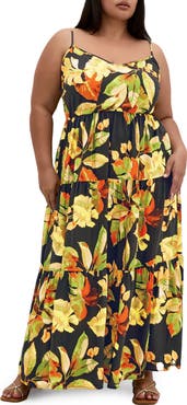 City Chic Oasis Maxi Sundress