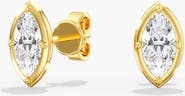 Everlee Gold Frame Marquise Lab Diamond Studs in 14K Gold