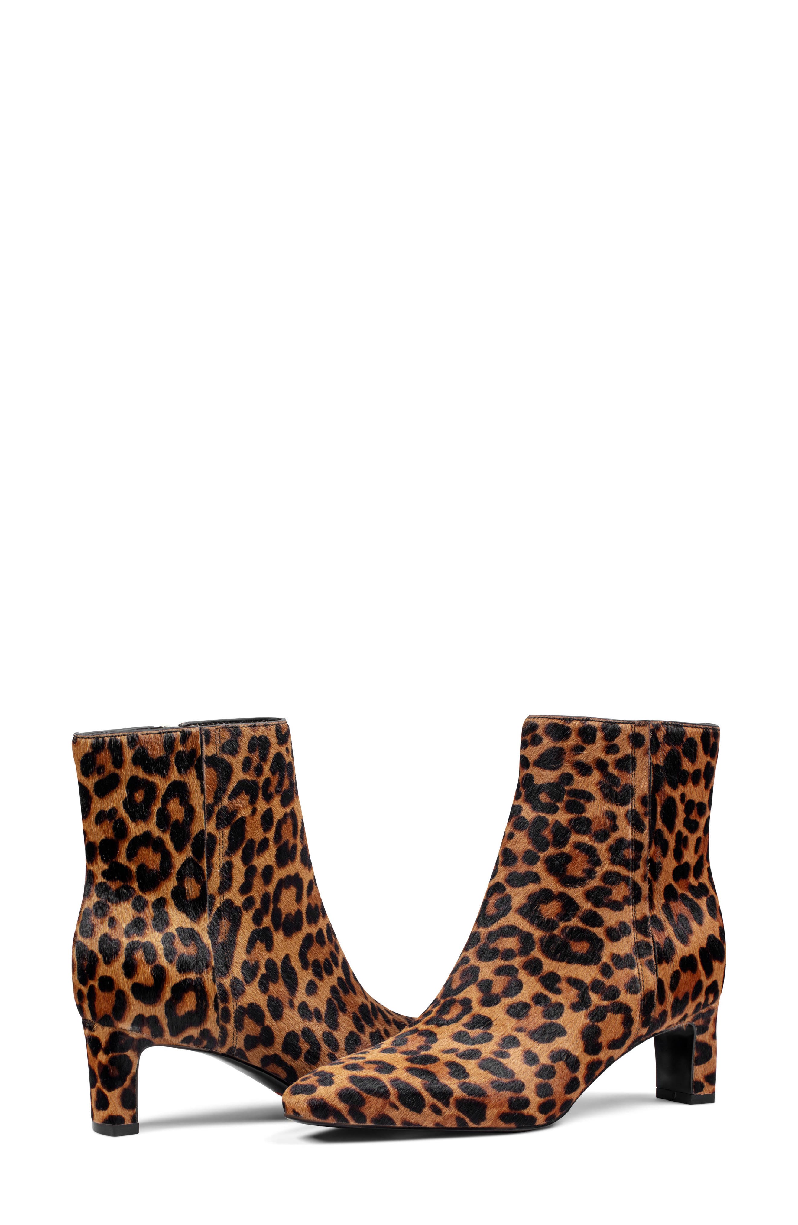 Rockport Marisaly Genuine Calf Hair Bootie, Alternate, color, Dark Natural