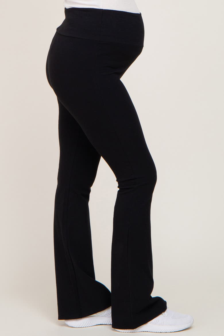 Flared Leggings, Alternate, color, Black