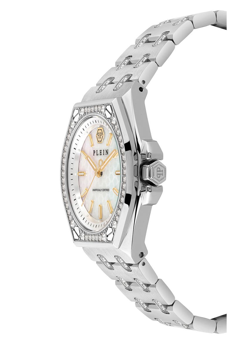 Plein Extreme Bracelet Watch, 38mm, Alternate, color, STAINLESS STEEL