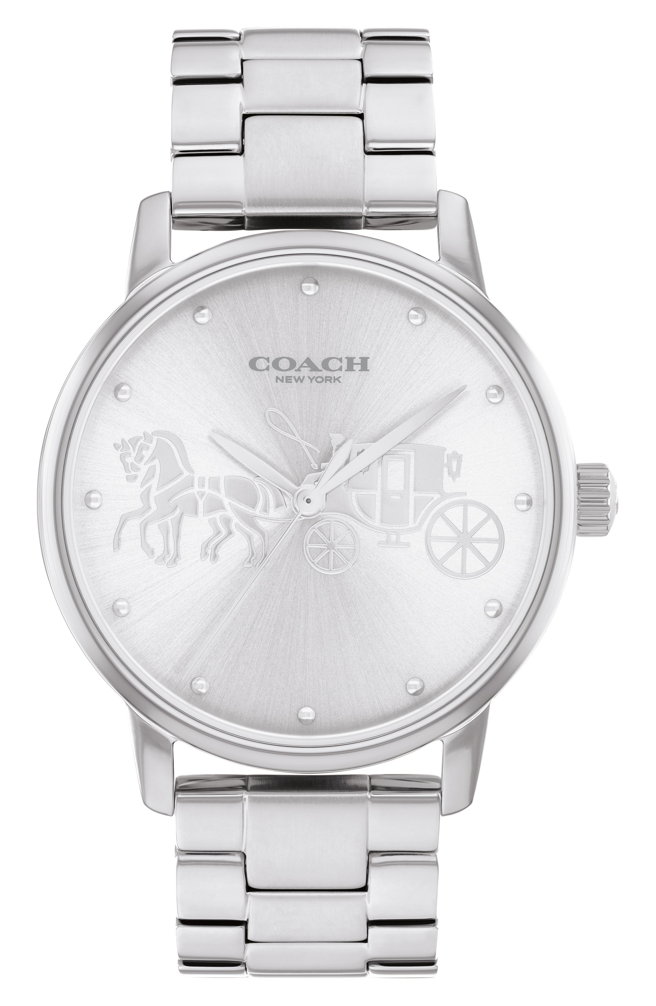 COACH Grand Quartz Bracelet Watch, 36mm
