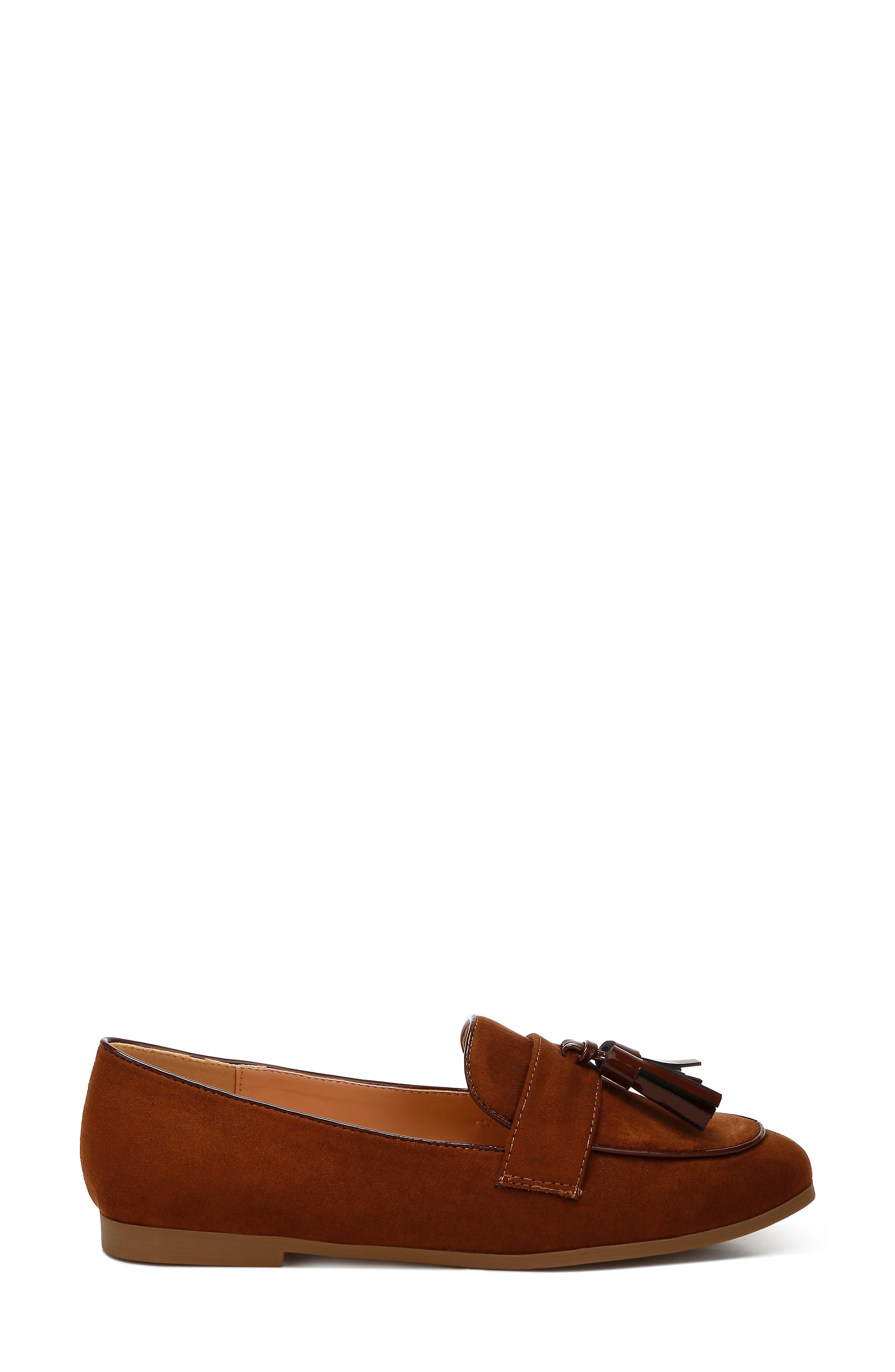 Rag & Co Folklore Tassel Loafer, Alternate, color, Brown