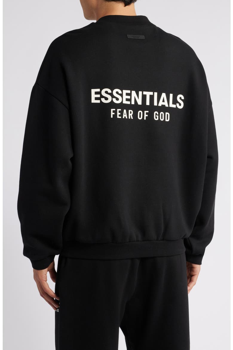 Fear of God Essentials Cotton Blend Fleece Graphic Sweatshirt (Men
