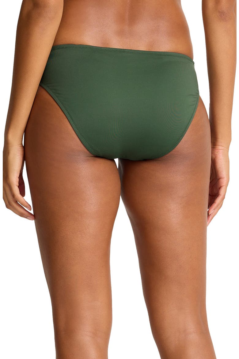 Palm Hipster Bikini Bottoms, Alternate, color, DARK TEA LEAF