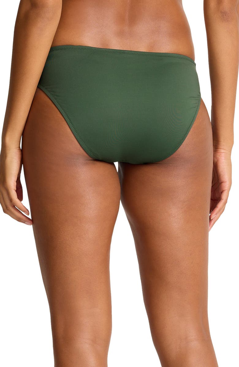 Tommy Bahama Palm Hipster Bikini Bottoms, Alternate, color, Dark Tea Leaf