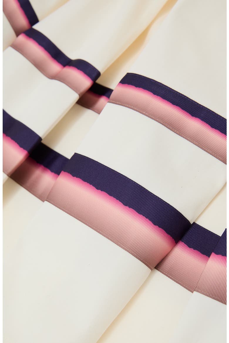 Rian Stripe Stretch Cotton Midi Skirt, Alternate, color, CREAM