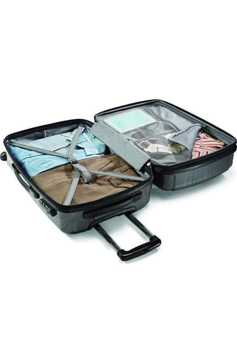 Samsonite Winfield 2 Checked-Large 28-Inch Hardside Expandable Luggage with Spinner Wheels, Alternate, color, Charcoal