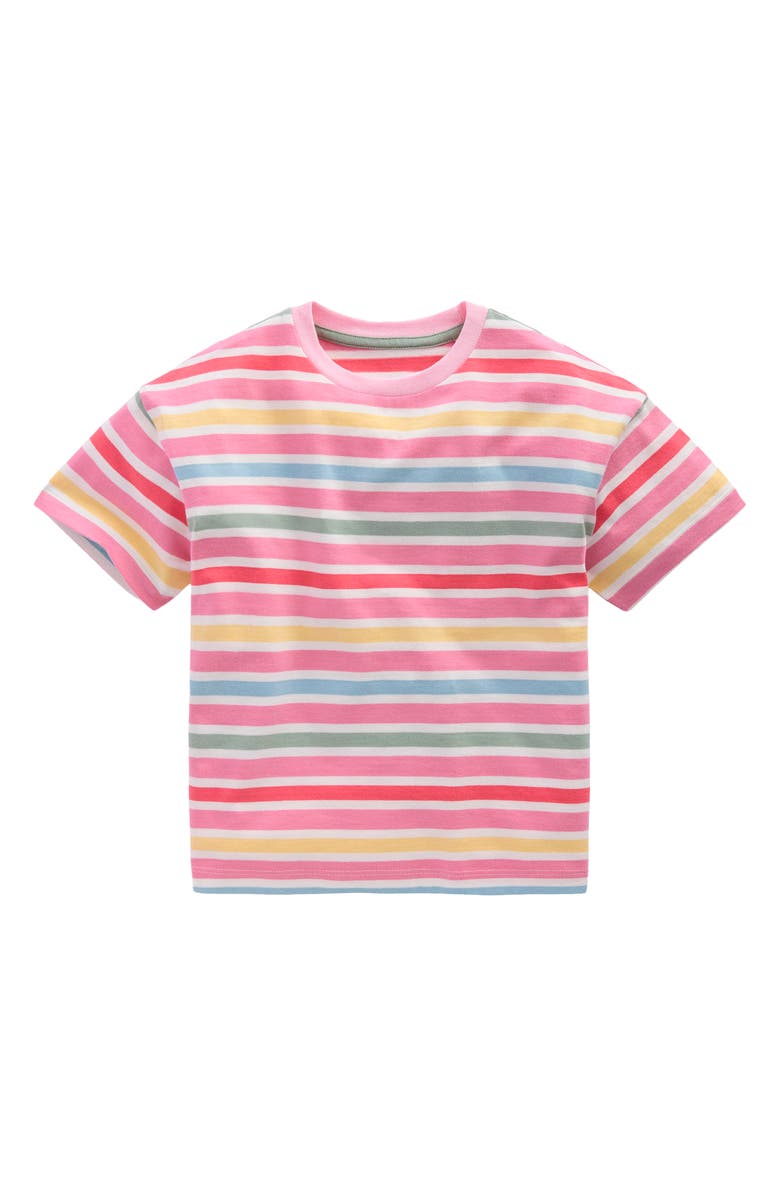 Mini Boden Kids' Breton Stripes T-Shirt, Main, color, Multi Stripe