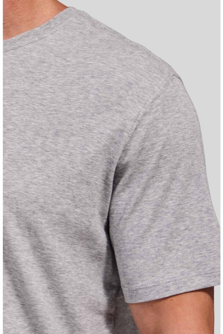 The Luxe Supima Tee, Alternate, color, Heathered Grey