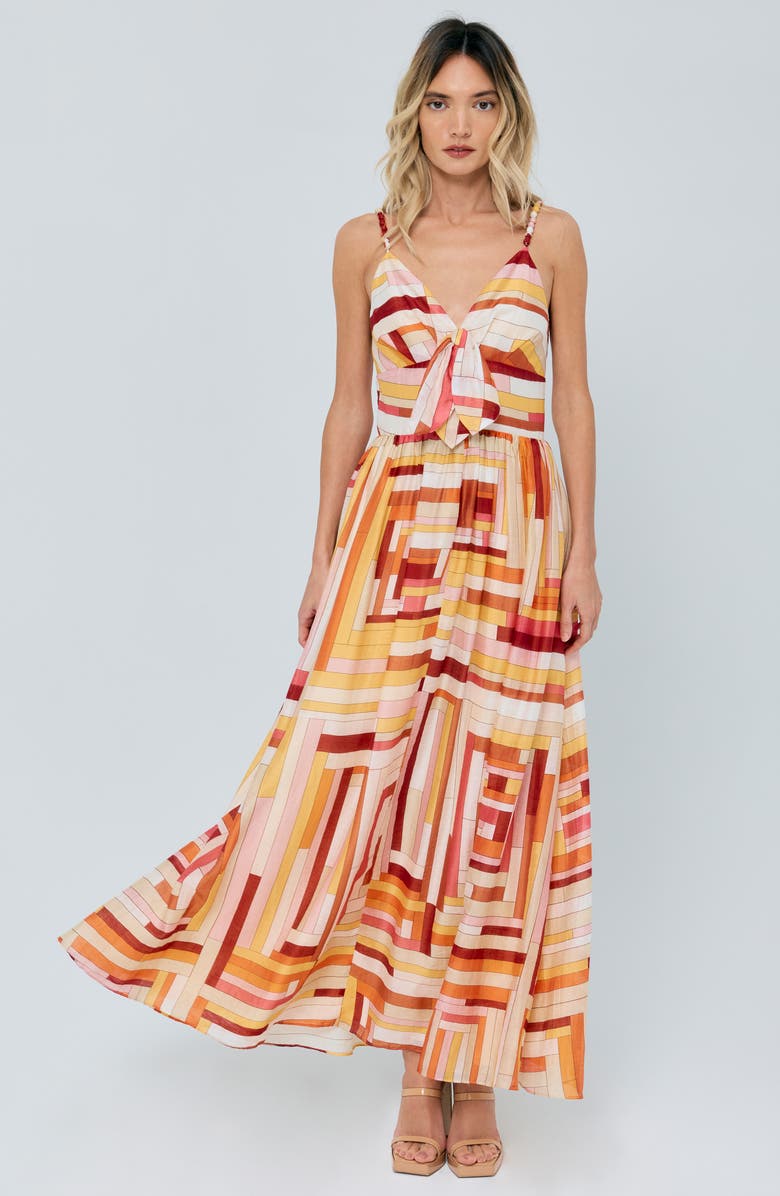 CIEBON Fiona Stripe A-Line Dress, Alternate, color, 